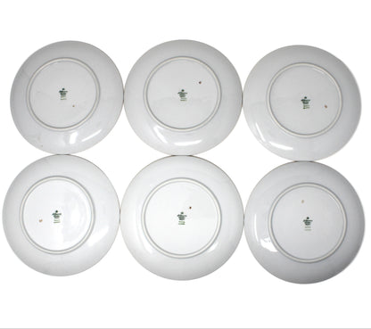 Dessert / Salad Plates: Seltmann Weiden, Fruit and Nut Pattern (SLT83), Set of 6, Porcelain, Bavaria, Vintage 1960s
