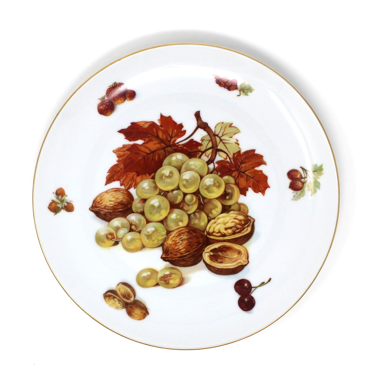 Vintage Seltmann Weiden salad plate,
Pattern: Fruit and Nut (SLT83). This plate has grapes and nuts.