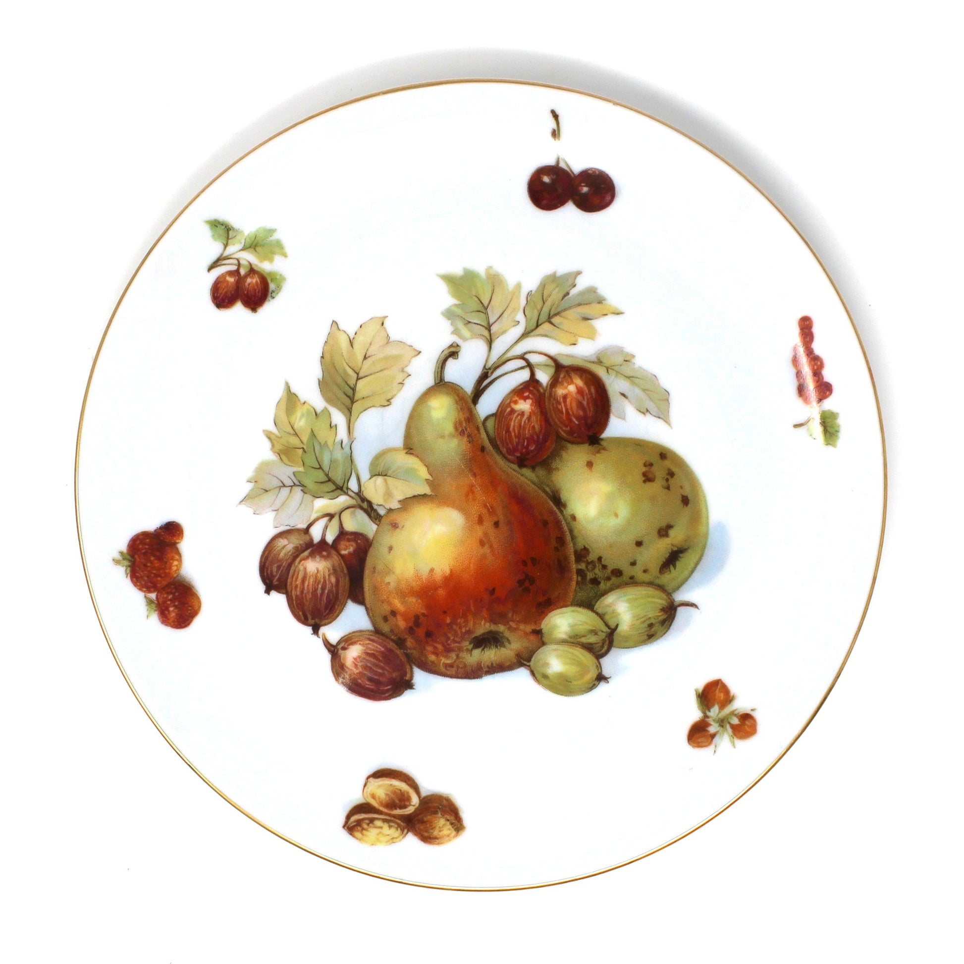 Vintage Seltmann Weiden salad plate,
Pattern: Fruit and Nut (SLT83). This plate has pears and nuts.