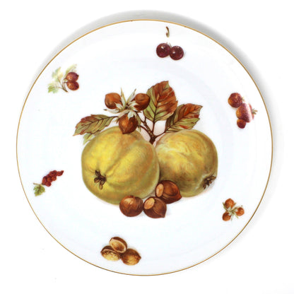 Vintage Seltmann Weiden salad plate,
Pattern: Fruit and Nut (SLT83). This plate has golden apples and hazelnuts.