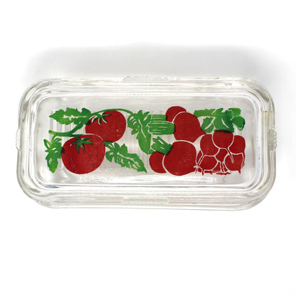 Hostess Caddy Set: McKee Glass, Wire Carrier with Fridgies, Condiment Jars & Spoons 7Pc, Vintage, 1940s