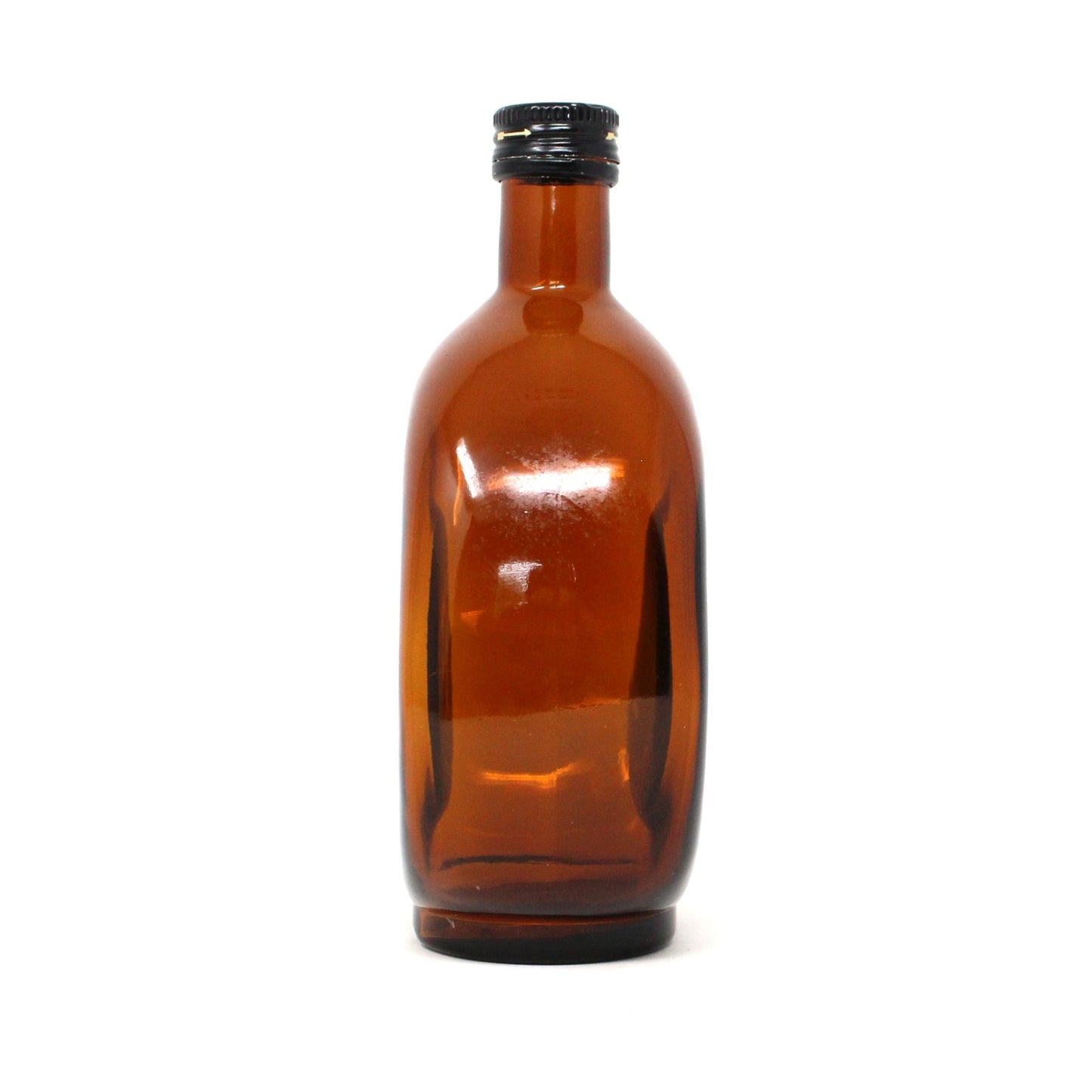 Collectible Bottle,  Liquor Bottle, Amber / Brown Glass, Lions Crest Seal, Italian Liquor Empty, Collectible