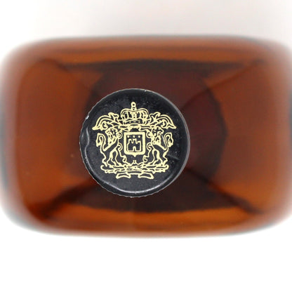 Collectible Bottle,  Liquor Bottle, Amber / Brown Glass, Lions Crest Seal, Italian Liquor Empty, Collectible