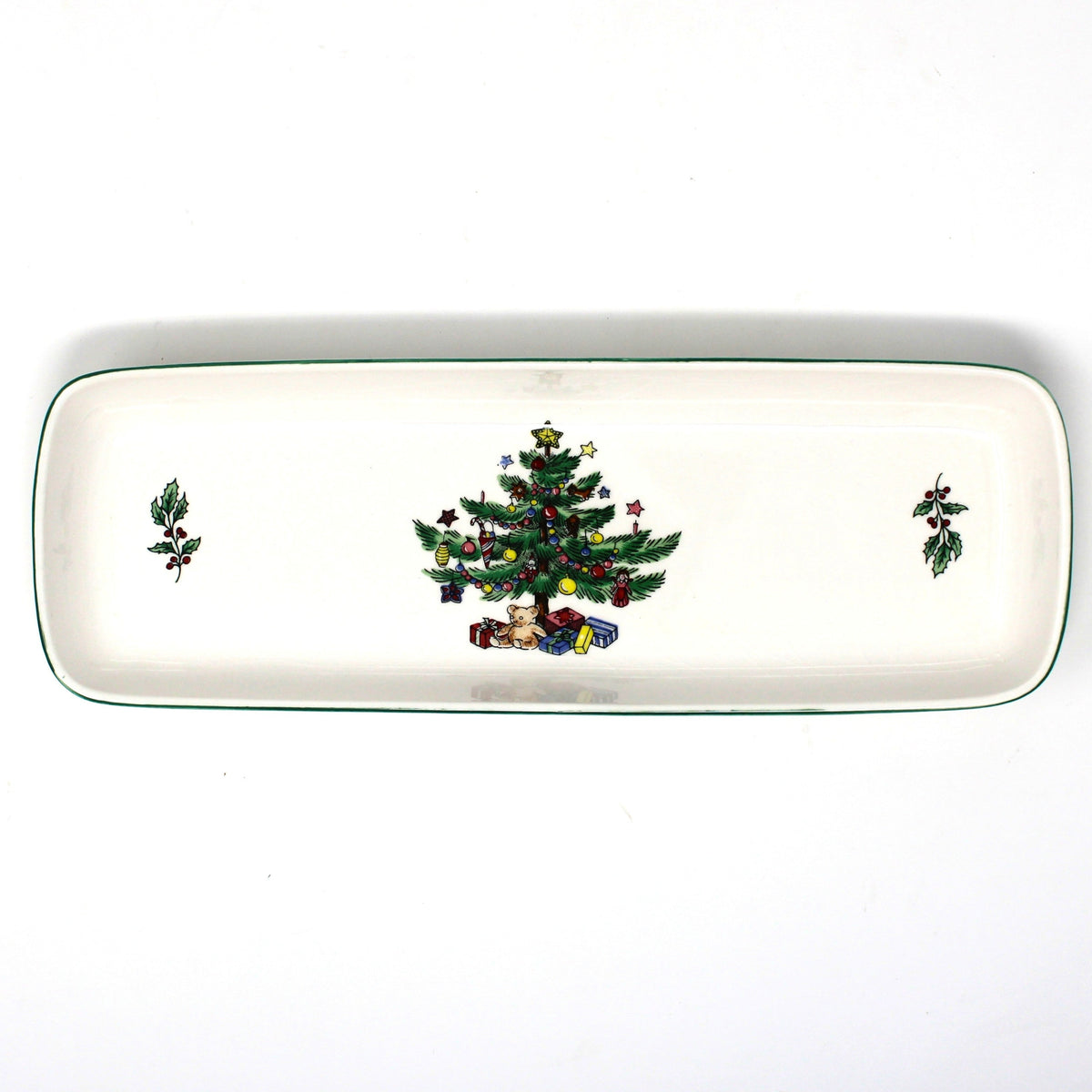 Vintage Mint / Candy Tray from NIKKO Happy Holidays, Ironstone, In Original Box, Japan 1980s
