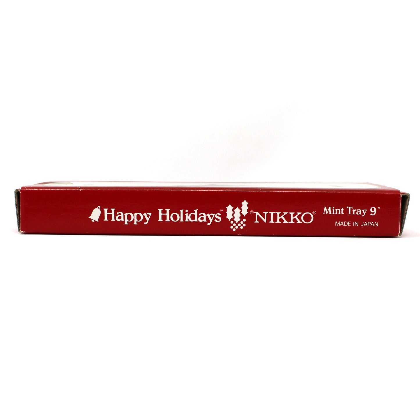 View of original box from a Mint / Candy Tray by NIKKO Happy Holidays collection.
