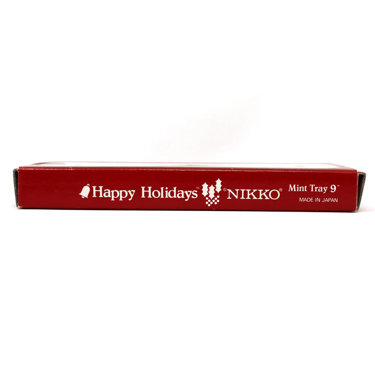 View of original box from a Mint / Candy Tray by NIKKO Happy Holidays collection.
