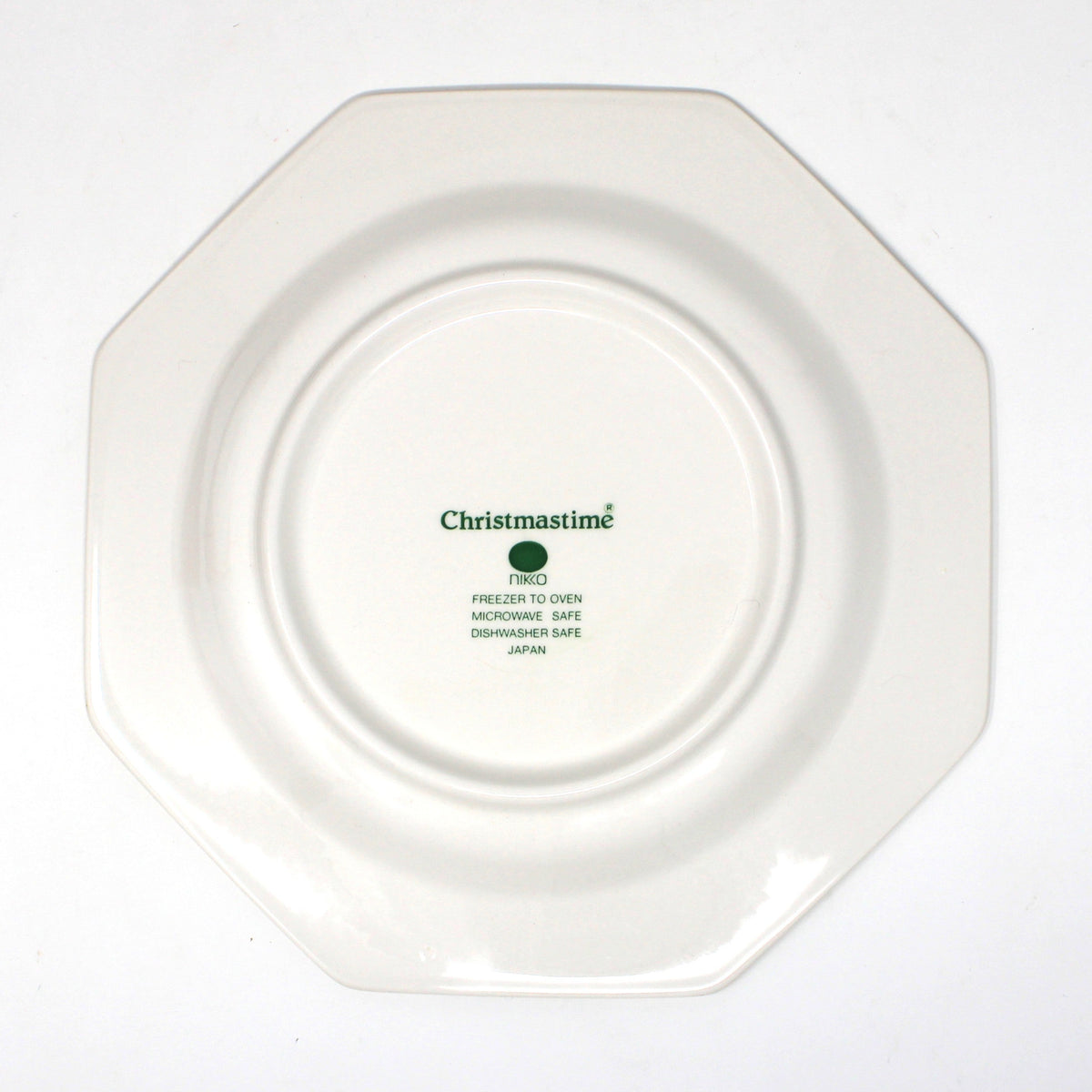 Dessert / Salad Plates: NIKKO Christmastime, Set of Four in Box, Ironstone, Vintage Japan 1990s