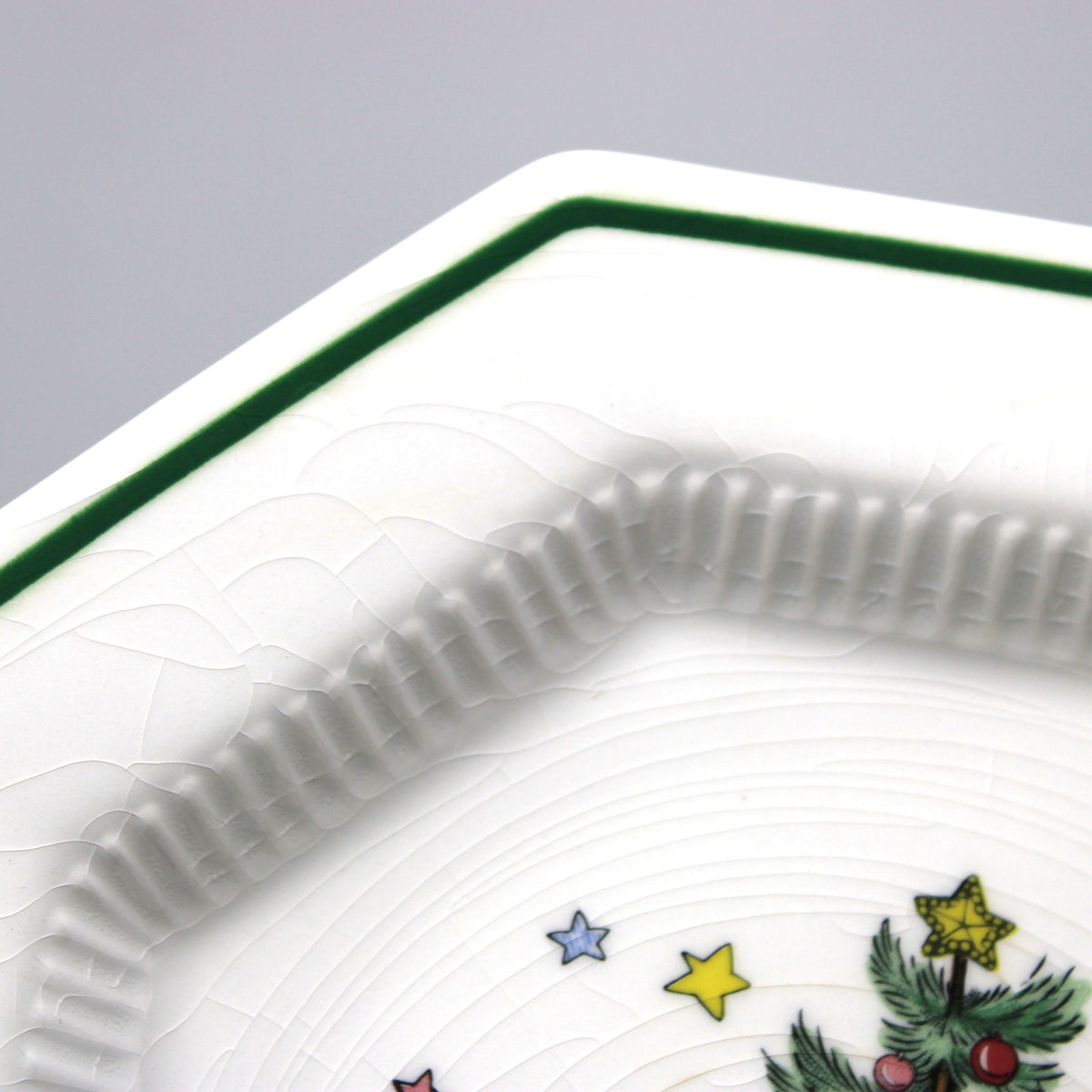 Dessert / Salad Plates: NIKKO Christmastime, Set of Four in Box, Ironstone, Vintage Japan 1990s