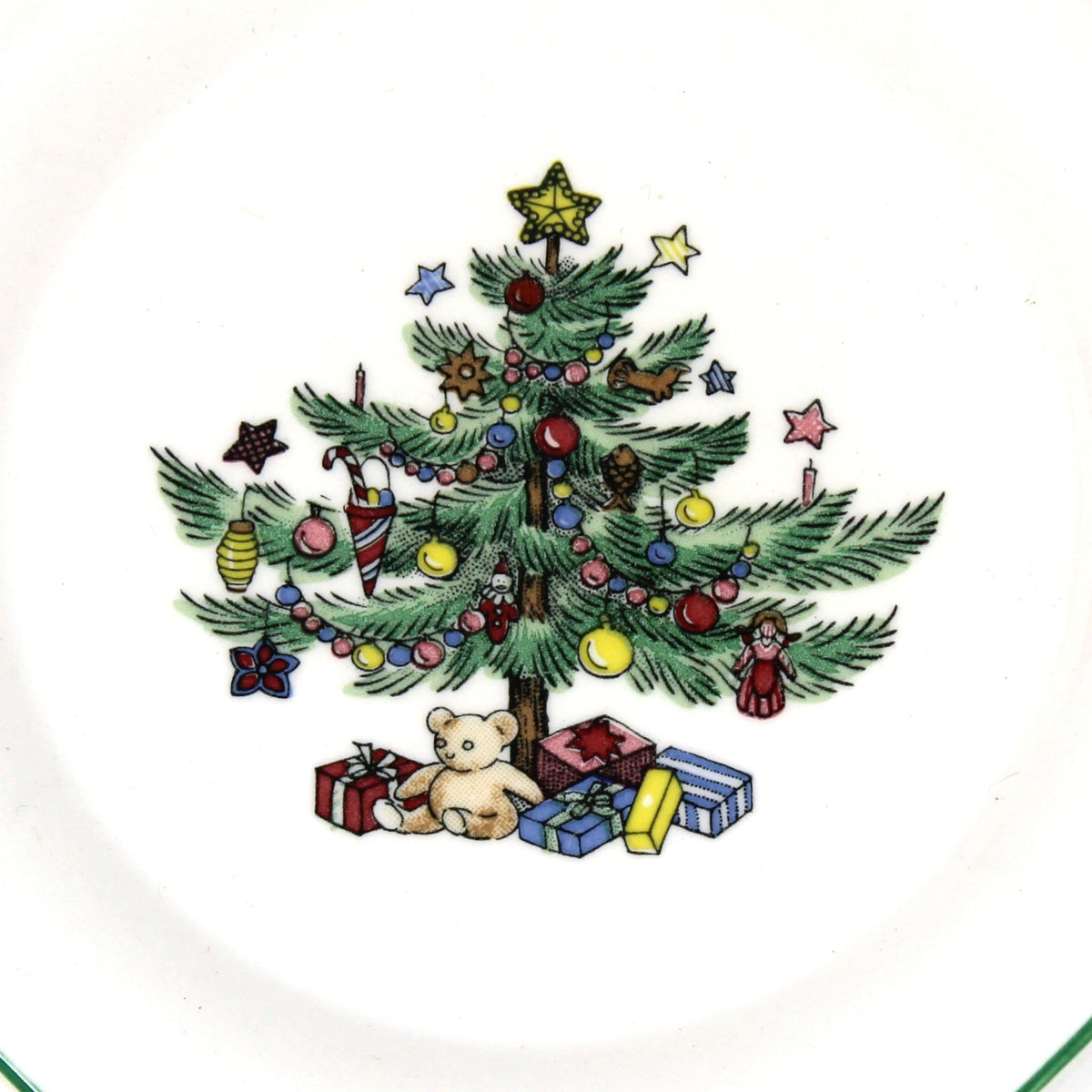 Coasters: NIKKO Christmastime, Set of 4 in Box, Octagonal Ironstone, Vintage Japan 1990s
