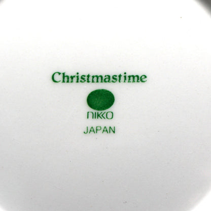 Coasters: NIKKO Christmastime, Set of 4 in Box, Octagonal Ironstone, Vintage Japan 1990s