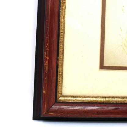 Print: Windsor Art, Vintage 1980 Framed Yellow Labrador Lithograph, "Hunting Dog 3"