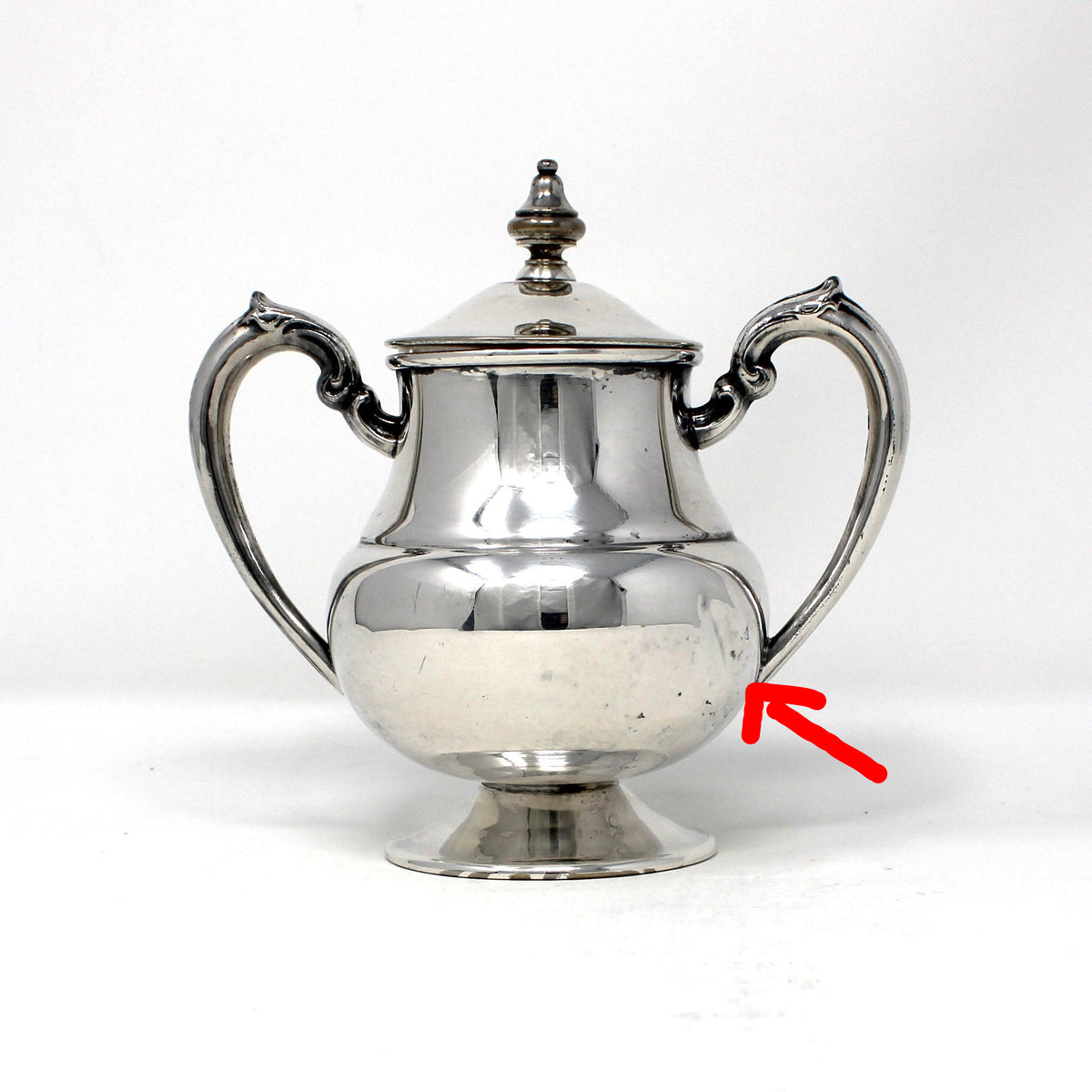 Sugar Bowl: Lehman Brothers, Silverplate, Pedestal Style, New York, Vintage 1930s