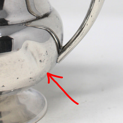 Sugar Bowl: Lehman Brothers, Silverplate, Pedestal Style, New York, Vintage 1930s