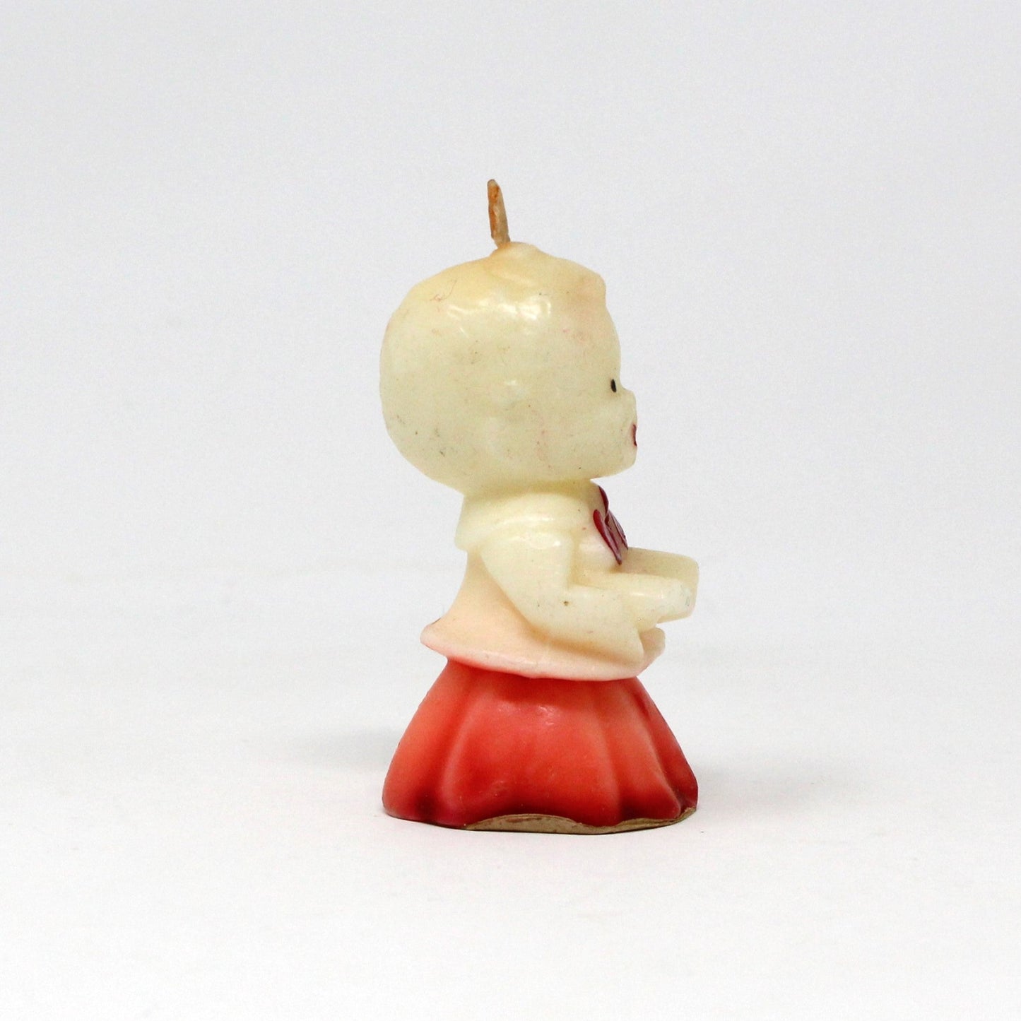Candle, Gurley Novelty, Figural Christmas Choir Singer Caroler Boy, Vintage Collectibles