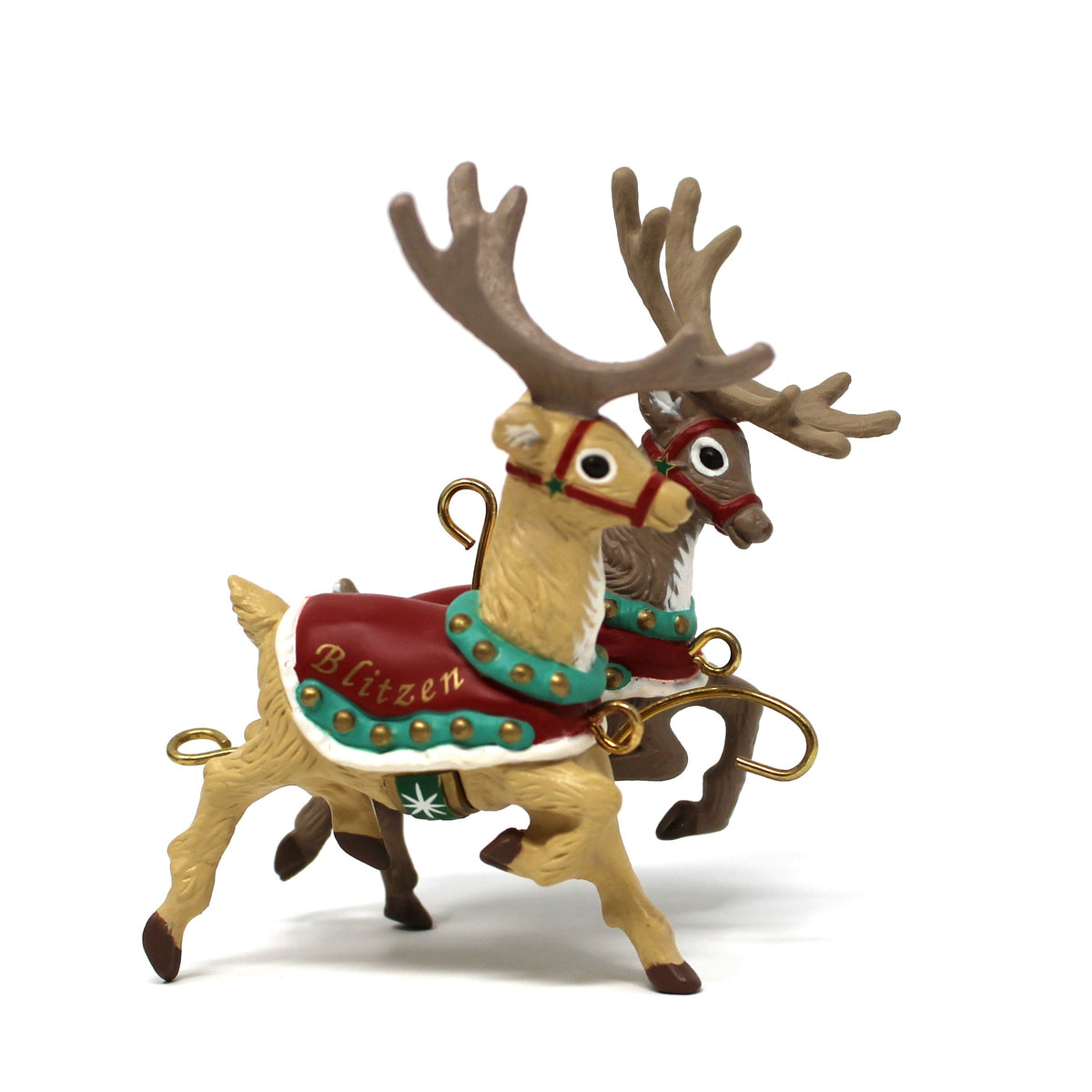 Ornament: Hallmark Keepsake, Santa and His Reindeer Complete Collection In Boxes, Vintage 1992