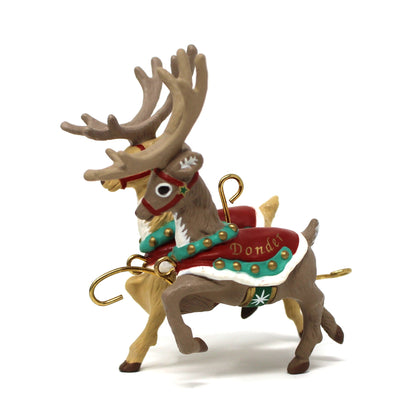 Ornament: Hallmark Keepsake, Santa and His Reindeer Complete Collection In Boxes, Vintage 1992