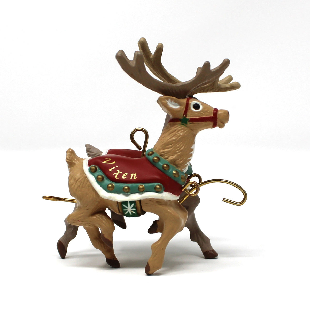 Ornament: Hallmark Keepsake, Santa and His Reindeer Complete Collection In Boxes, Vintage 1992