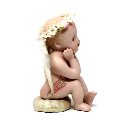 Figurine: Cherub Angels by Phyllis Parkins, Hamilton Collection, Bisque Porcelain, Vintage 1995