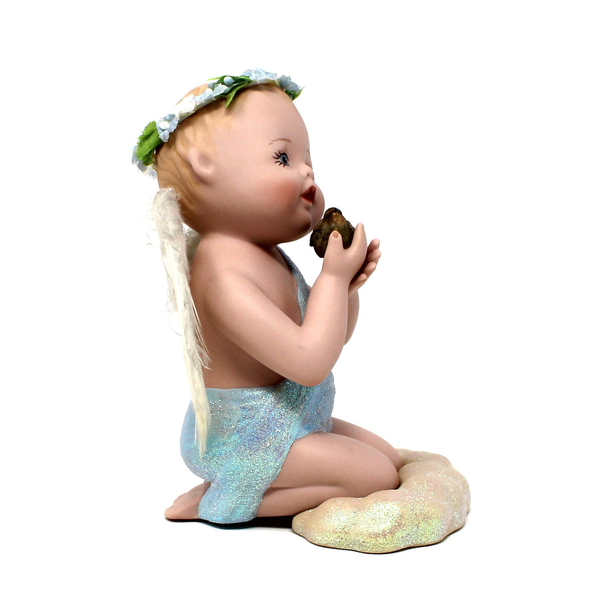 Figurine: Cherub Angels by Phyllis Parkins, Hamilton Collection, Bisque Porcelain, Vintage 1995