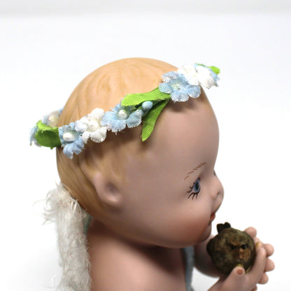 Figurine: Cherub Angels by Phyllis Parkins, Hamilton Collection, Bisque Porcelain, Vintage 1995