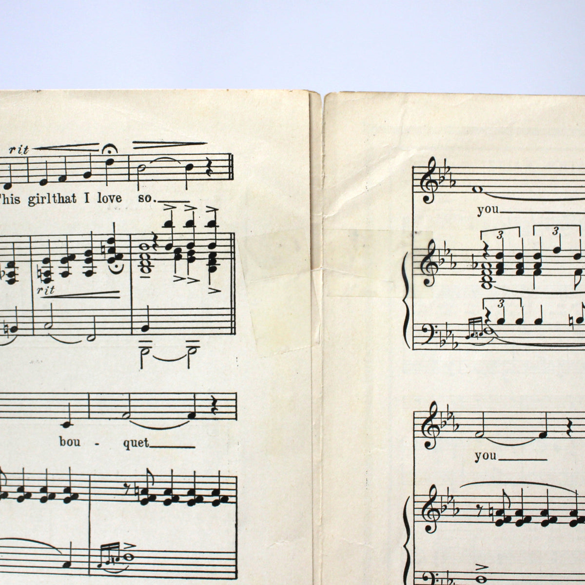 Sheet Music: Tell Me Little Gypsy, Irving Berlin, Ziegfeld Follies of 1920, Operatic Edition, New York, Antique 1920