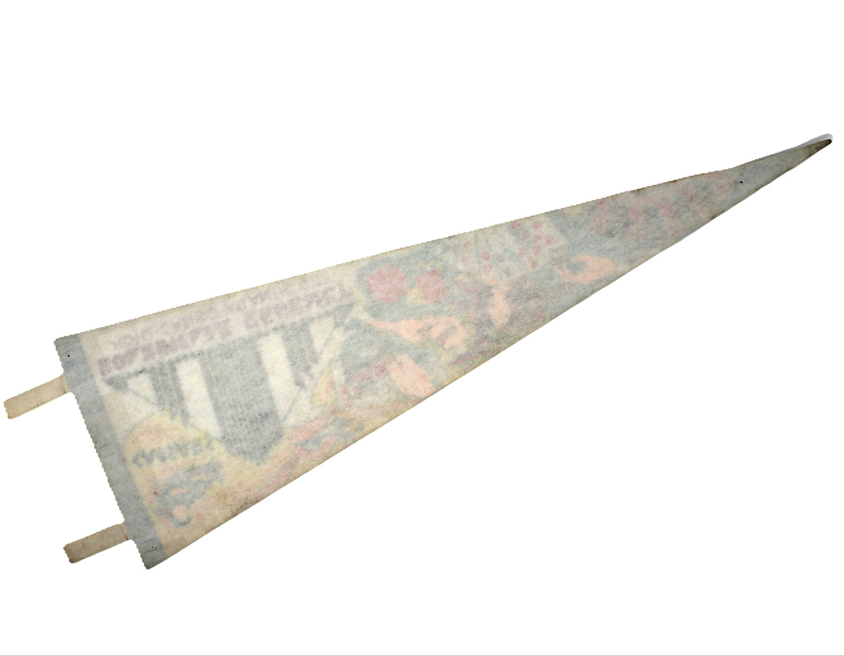 Back view of vintage pennant for the Boardwalk Regency Hotel Casino in Atlantic City NJ