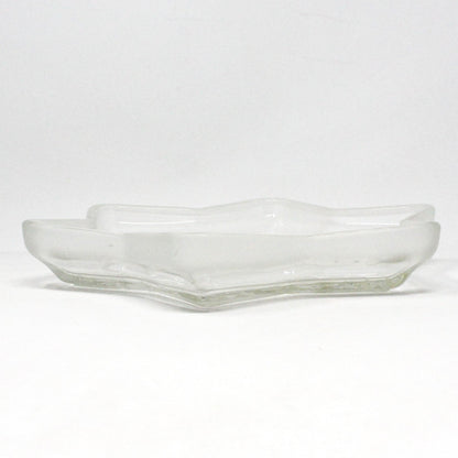 Bon Bon / Candy Dish, Mikasa, Christmas Star, Frosted Glass Angel, Germany, Vintage