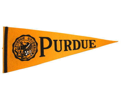 A vintage pennant for Purdue University, College Football Hall of Fame Souvenir, 29", USA, 1978