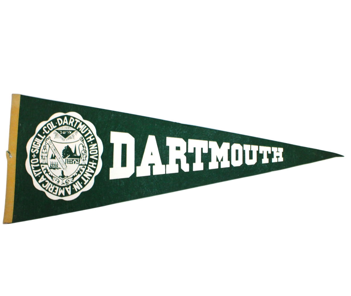 Pennant: Dartmouth College School Pennant, College Football Hall of Fame Souvenir, 29", USA, Vintage 1978