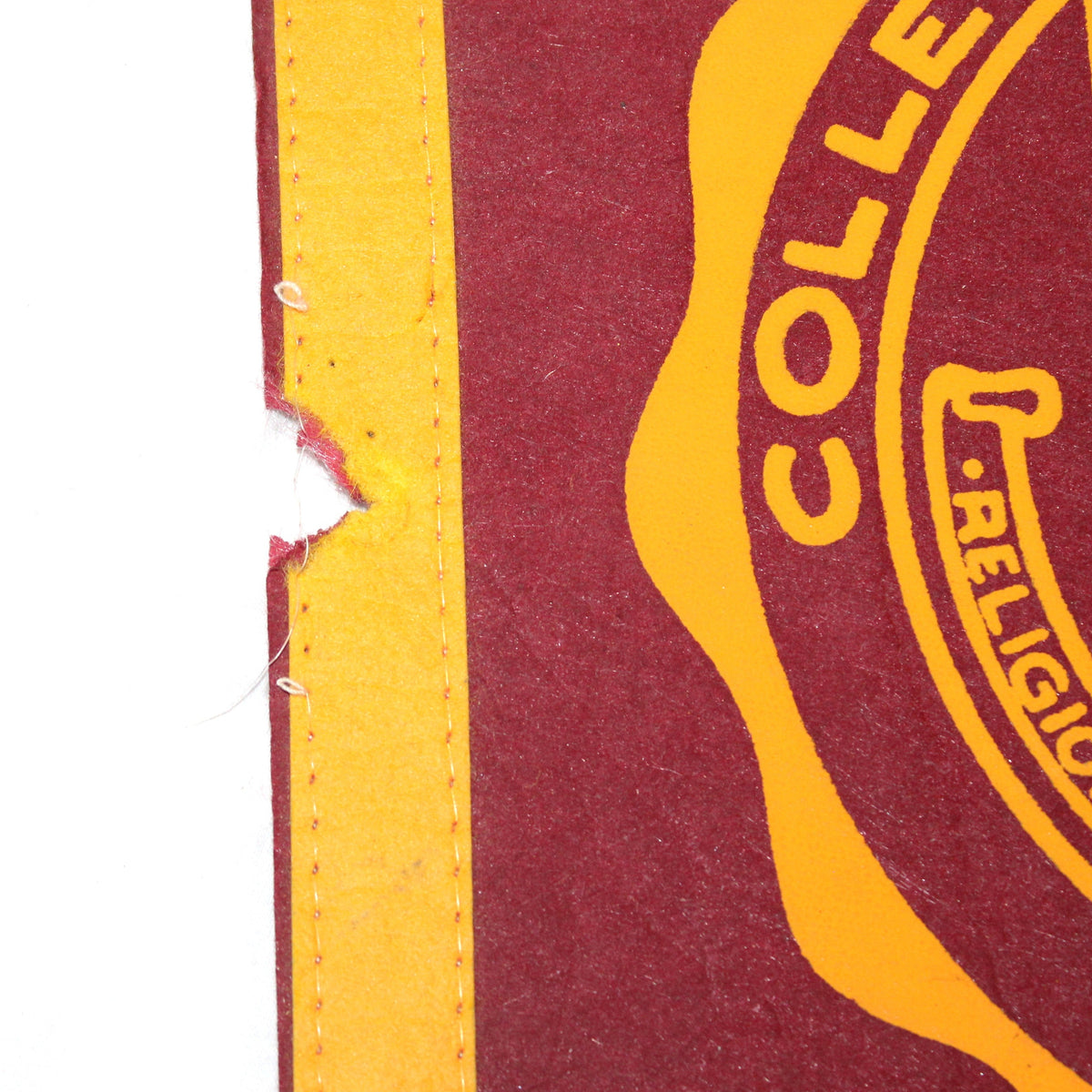 Pennant: Boston College School, Football Hall of Fame Souvenir, 29", USA, Vintage 1978