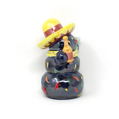 Figurine, Westland Giftware, Mexican Snowman with Tequila, Porcelain, Unique Holiday Decor, SOLD