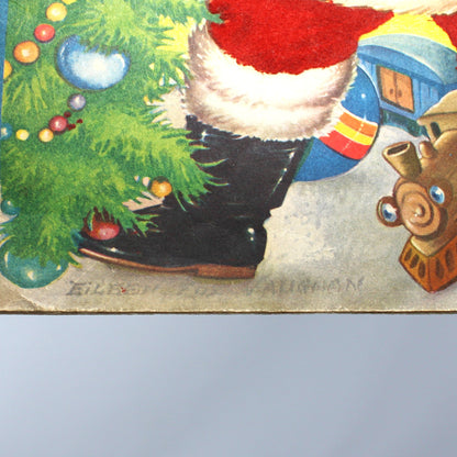 Children's Book: Santa Claus A Fuzzy Wuzzy Picture Story Book, Whitman Publishing, Vintage 1947