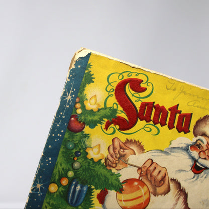 Children's Book: Santa Claus A Fuzzy Wuzzy Picture Story Book, Whitman Publishing, Vintage 1947
