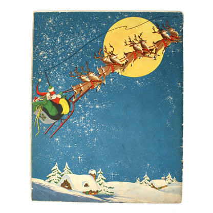 Children's Book: Santa Claus A Fuzzy Wuzzy Picture Story Book, Whitman Publishing, Vintage 1947