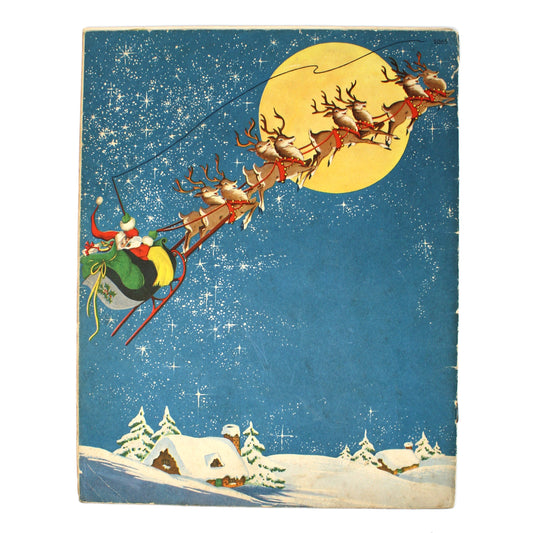 Children's Book: Santa Claus A Fuzzy Wuzzy Picture Story Book, Whitman Publishing, Vintage 1947