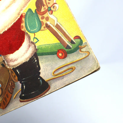 Children's Book: Santa Claus A Fuzzy Wuzzy Picture Story Book, Whitman Publishing, Vintage 1947