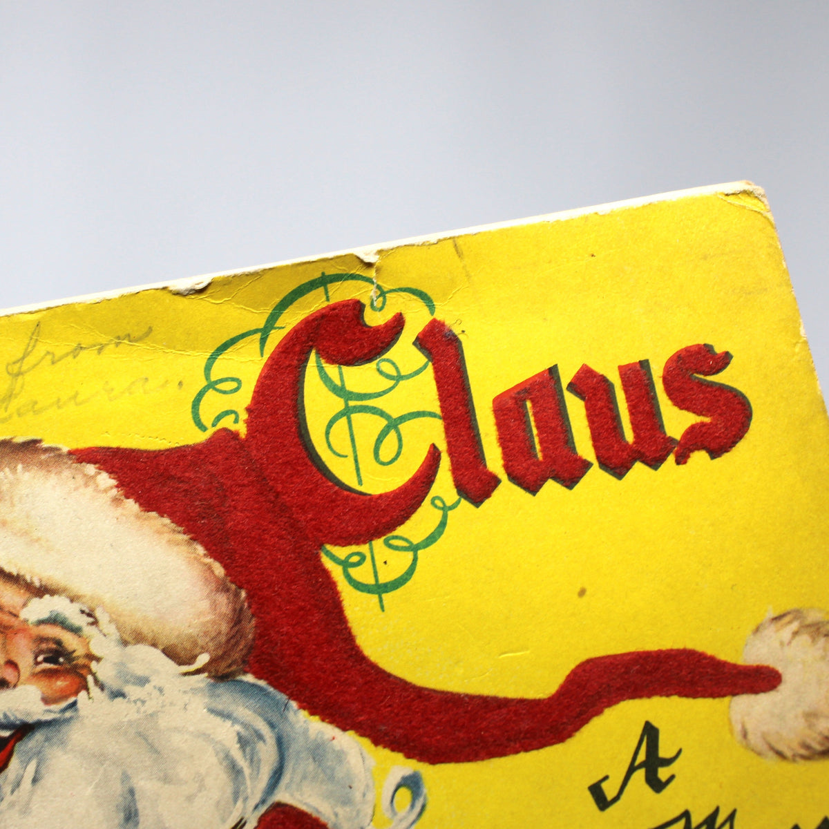 Children's Book: Santa Claus A Fuzzy Wuzzy Picture Story Book, Whitman Publishing, Vintage 1947
