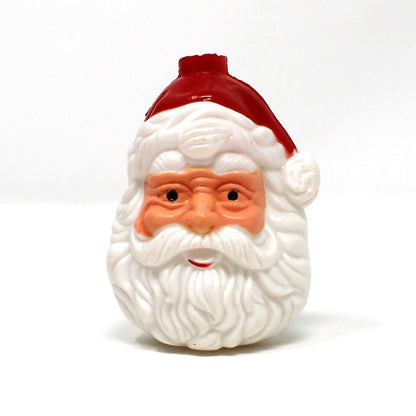 close up view of Santa face Christmas light cover.