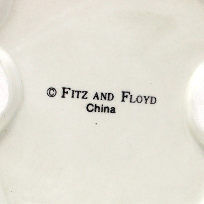 Candle Holders: Fitz & Floyd Florentine Fruit Pair, 5.75" Tall, China, 1997