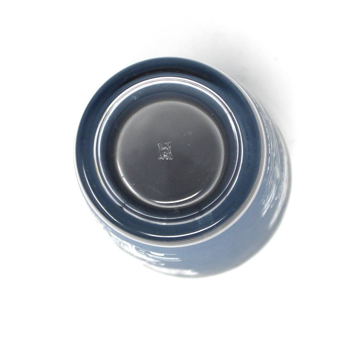 Tumbler: Hazel Atlas, Souvenir Death Valley California, Blue & White Glass, Vintage 1950s