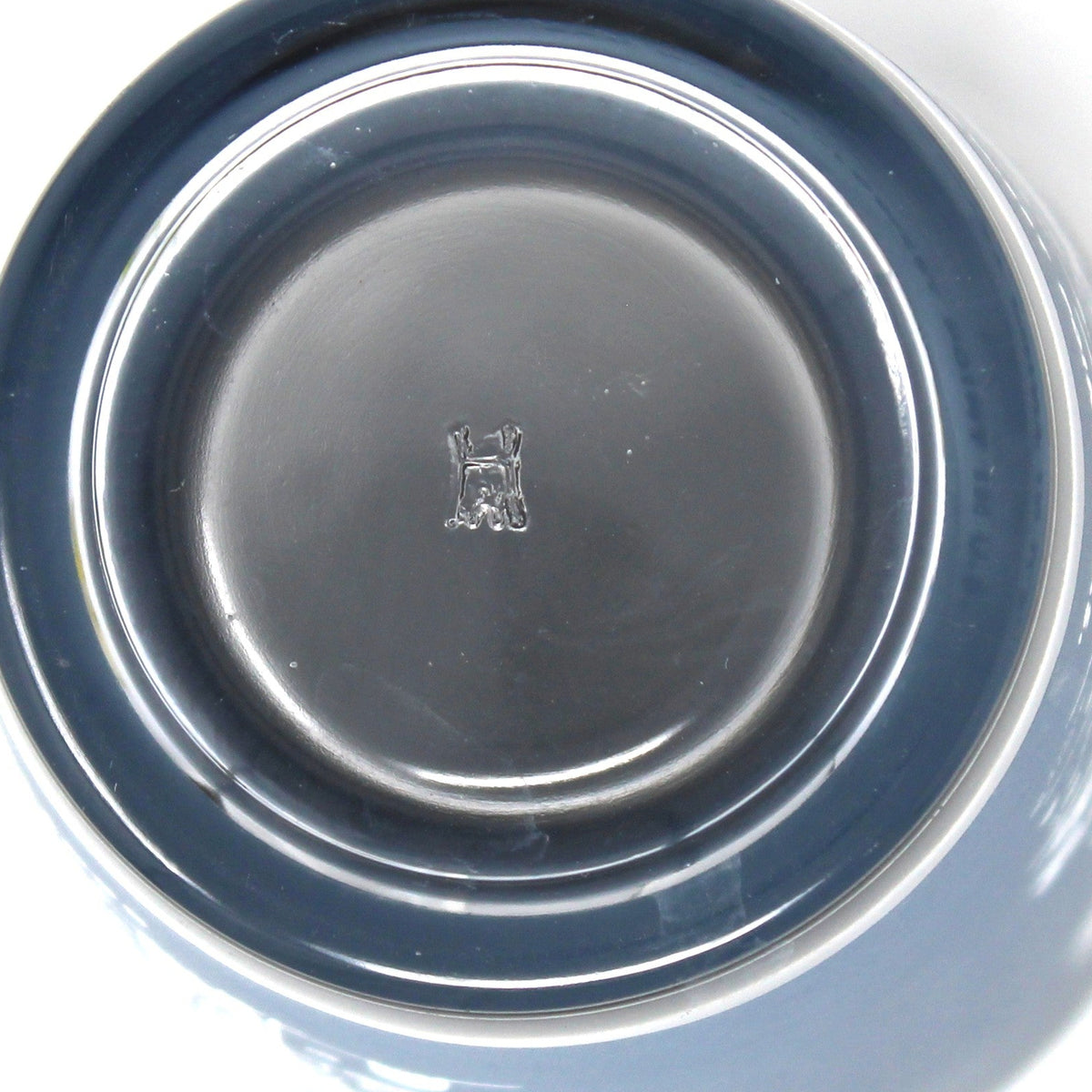 Tumbler: Hazel Atlas, Souvenir Death Valley California, Blue & White Glass, Vintage 1950s