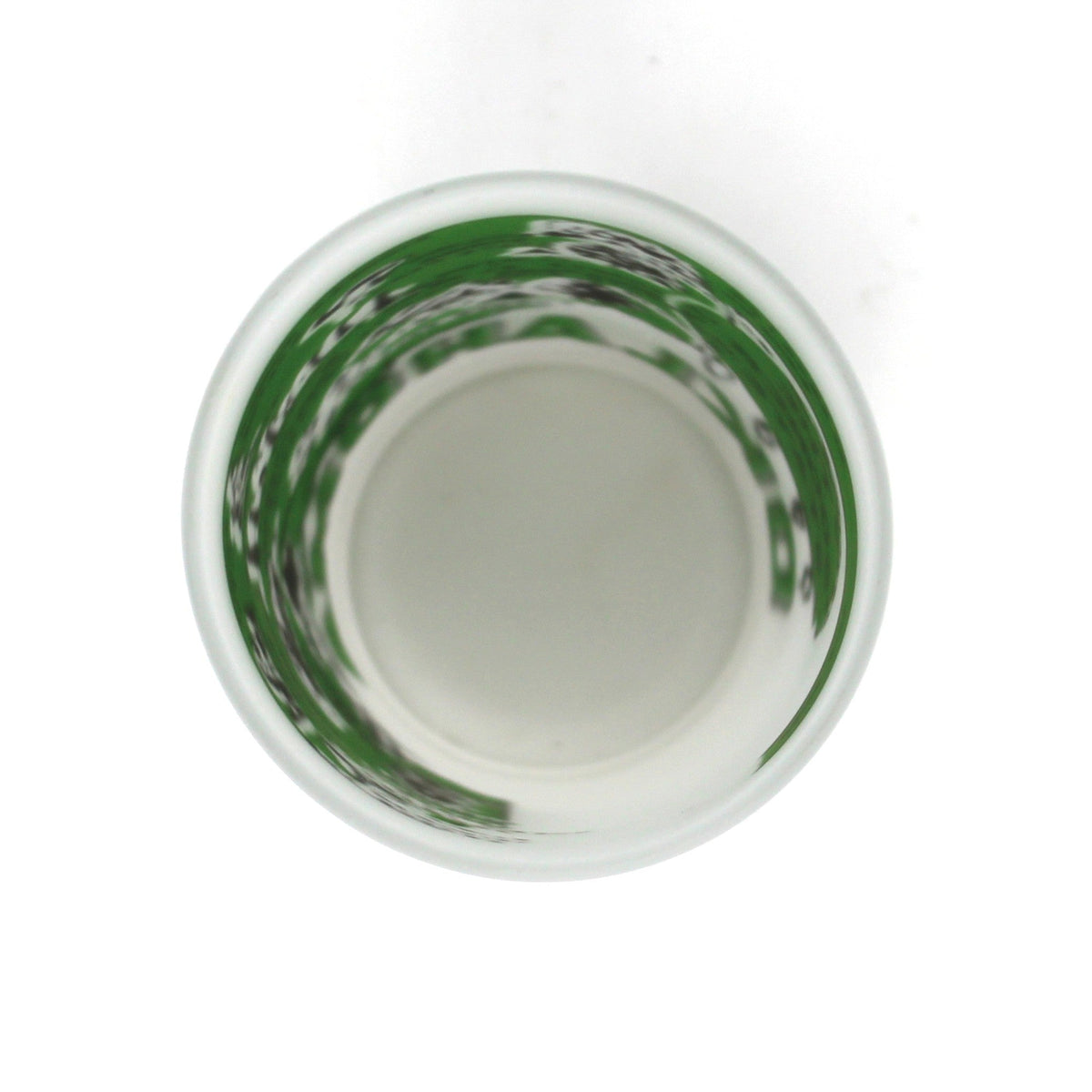 Tumbler: Federal Glass, State Map Souvenir, Oklahoma, Green Frosted, Vintage 1960s