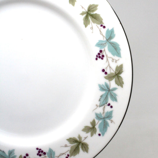 Salad Plate, Fine China of Japan, Vintage 6701, Grape Vines, SOLD