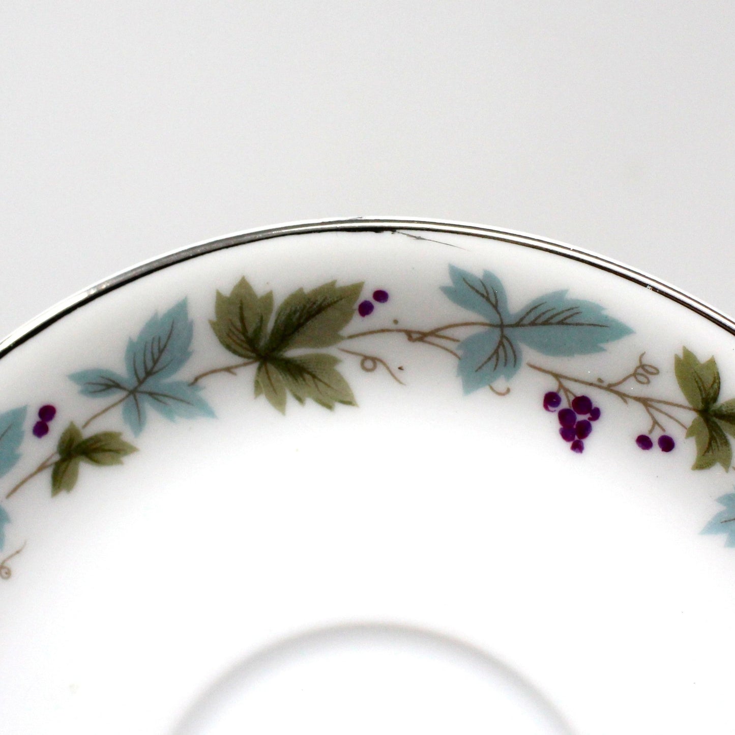 Saucers, Fine China of Japan, Vintage 6701, Grapevine, Vintage