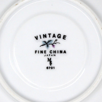 Saucers, Fine China of Japan, Vintage 6701, Grapevine, Vintage