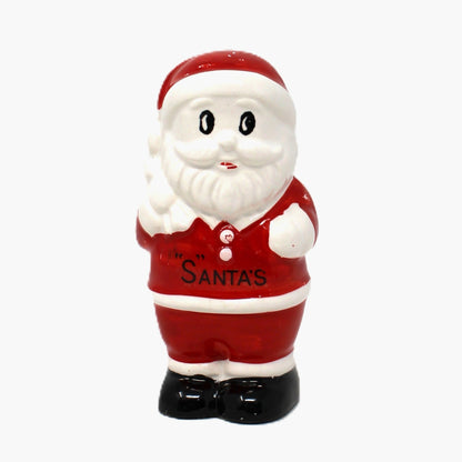 Salt Shaker: Christmas Figural Santa, Hand Painted Ceramic, Japan, Vintage 1950s