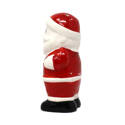 Salt Shaker: Christmas Figural Santa, Hand Painted Ceramic, Japan, Vintage 1950s
