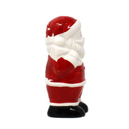 Salt Shaker: Christmas Figural Santa, Hand Painted Ceramic, Japan, Vintage 1950s