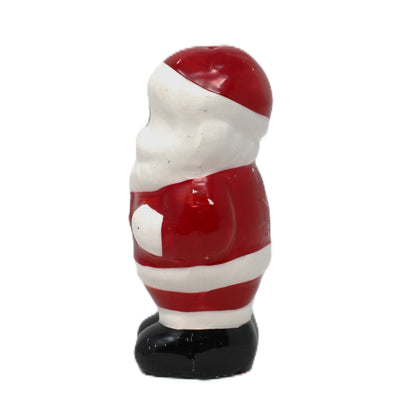 Salt Shaker: Christmas Figural Santa, Hand Painted Ceramic, Taiwan, Vintage 1970s