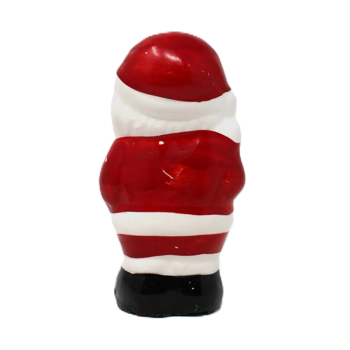 Salt Shaker: Christmas Figural Santa, Hand Painted Ceramic, Taiwan, Vintage 1970s, additional view
